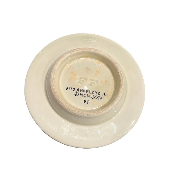 Fitz and Floyd Coquille Individual Butter Server with lid Vintage 1976 rare 3" - Picture 7 of 12